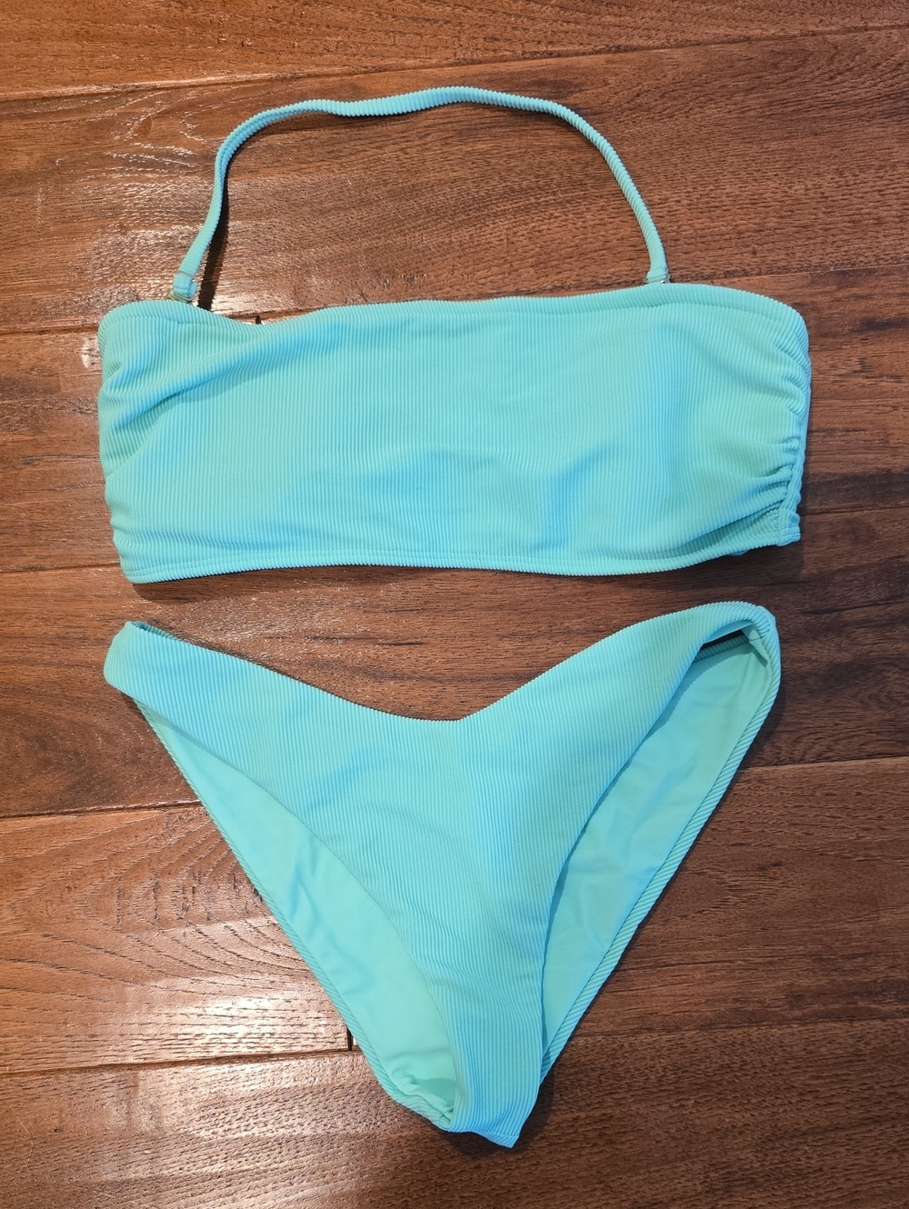BEACH RIOT Turquoise Bandeau Bikini Set - Women Swim